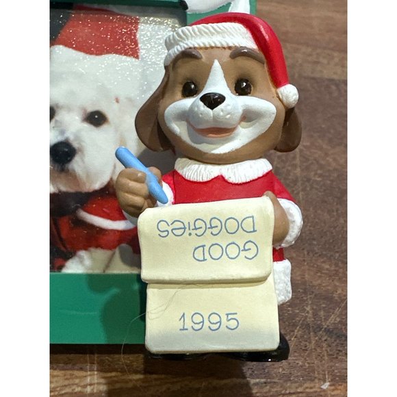 Hallmark Keepsake Ornament Special Dog Photo Holder 1995 Picture Frame Christmas - Picture 3 of 5